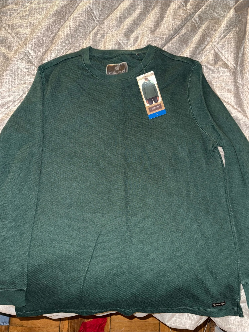 Legendary Whitetails Men's Dark Green Crewneck Sweater